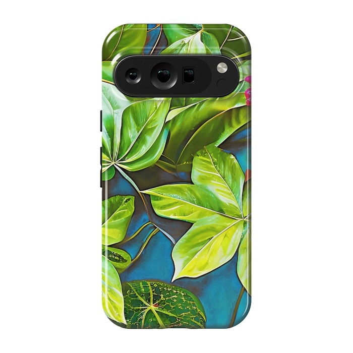 Pixel 9 pro StrongFit Bloom Like Never Before, Botanical Nature Jungle Plants, Bohemian Floral Blossom Forest Painting by Uma Prabhakar Gokhale