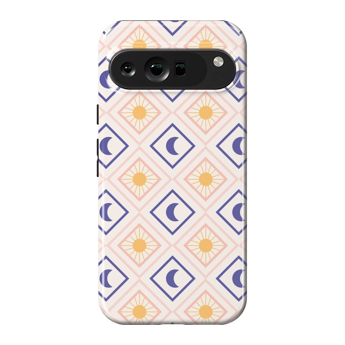 Pixel 9 Pro XL StrongFit Sun & Moon Tiles by ArtPrInk