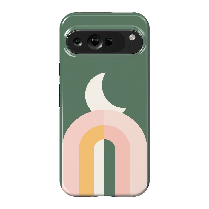 Pixel 9 Pro XL StrongFit Bold Rainbow Moon by ArtPrInk