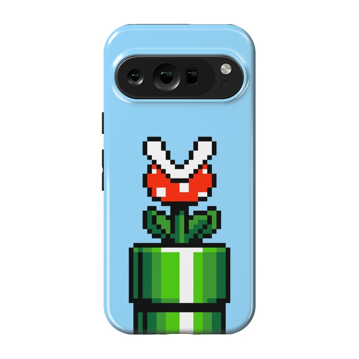 Pixel 9 pro StrongFit Carnivorous Plant Pixel Art by Mitxel Gonzalez