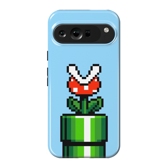 Pixel 9 Pro XL StrongFit Carnivorous Plant Pixel Art by Mitxel Gonzalez