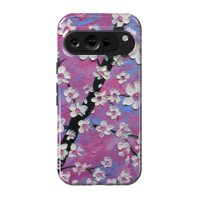 Pixel 9 pro StrongFit Cherry blossoms oil art original by ArtKingdom7