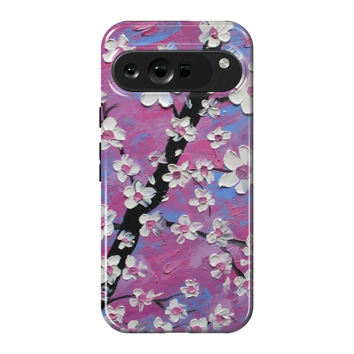 Pixel 9 Pro XL StrongFit Cherry blossoms oil art original by ArtKingdom7