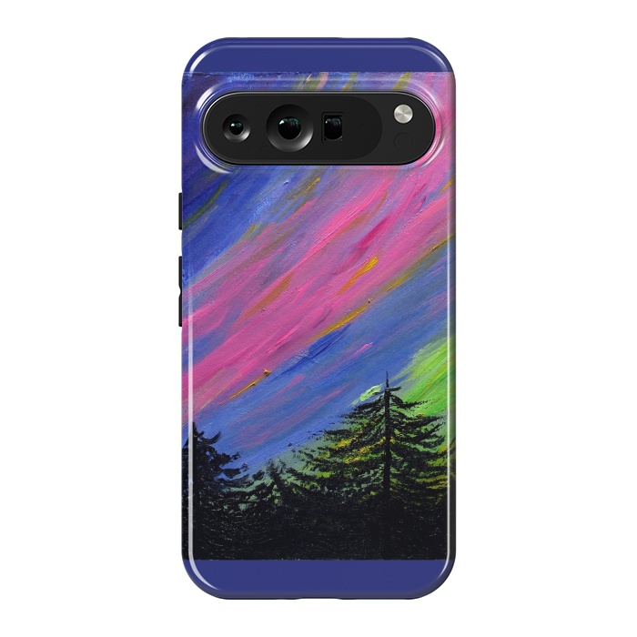 Pixel 9 Pro XL StrongFit Aurora Borealis oil painting by ArtKingdom7