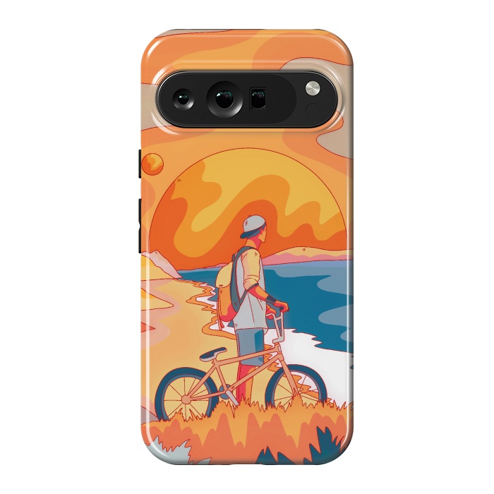 Pixel 9 Pro XL StrongFit Beach BIker by Steve Wade (Swade)