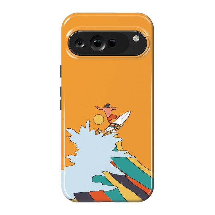 Pixel 9 Pro XL StrongFit Ride the surf by Steve Wade (Swade)