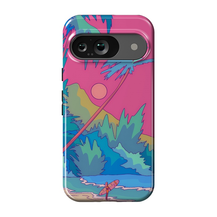 Pixel 9 StrongFit Pink sky beach by Steve Wade (Swade)