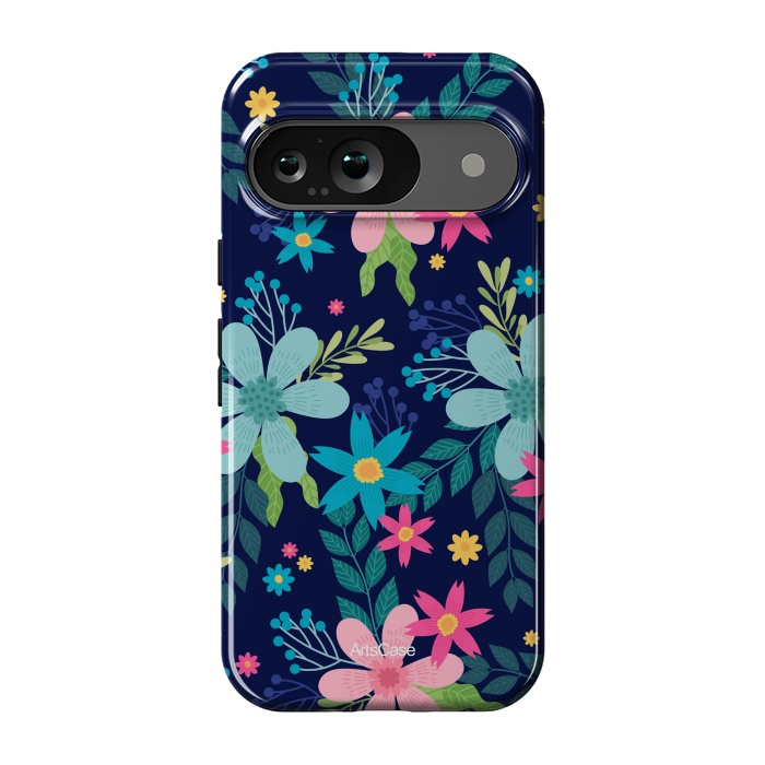 Pixel 9 StrongFit Rain of Colors and Flowers by ArtsCase