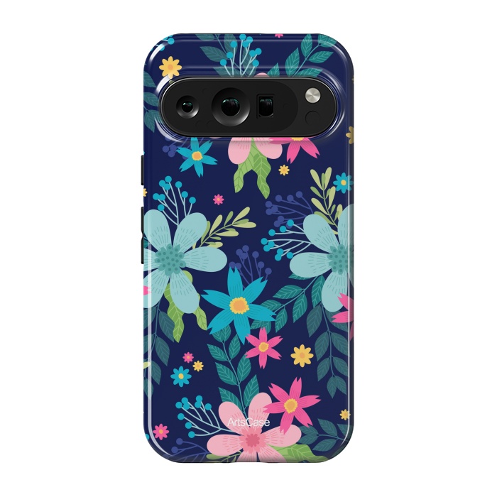 Pixel 9 pro StrongFit Rain of Colors and Flowers by ArtsCase