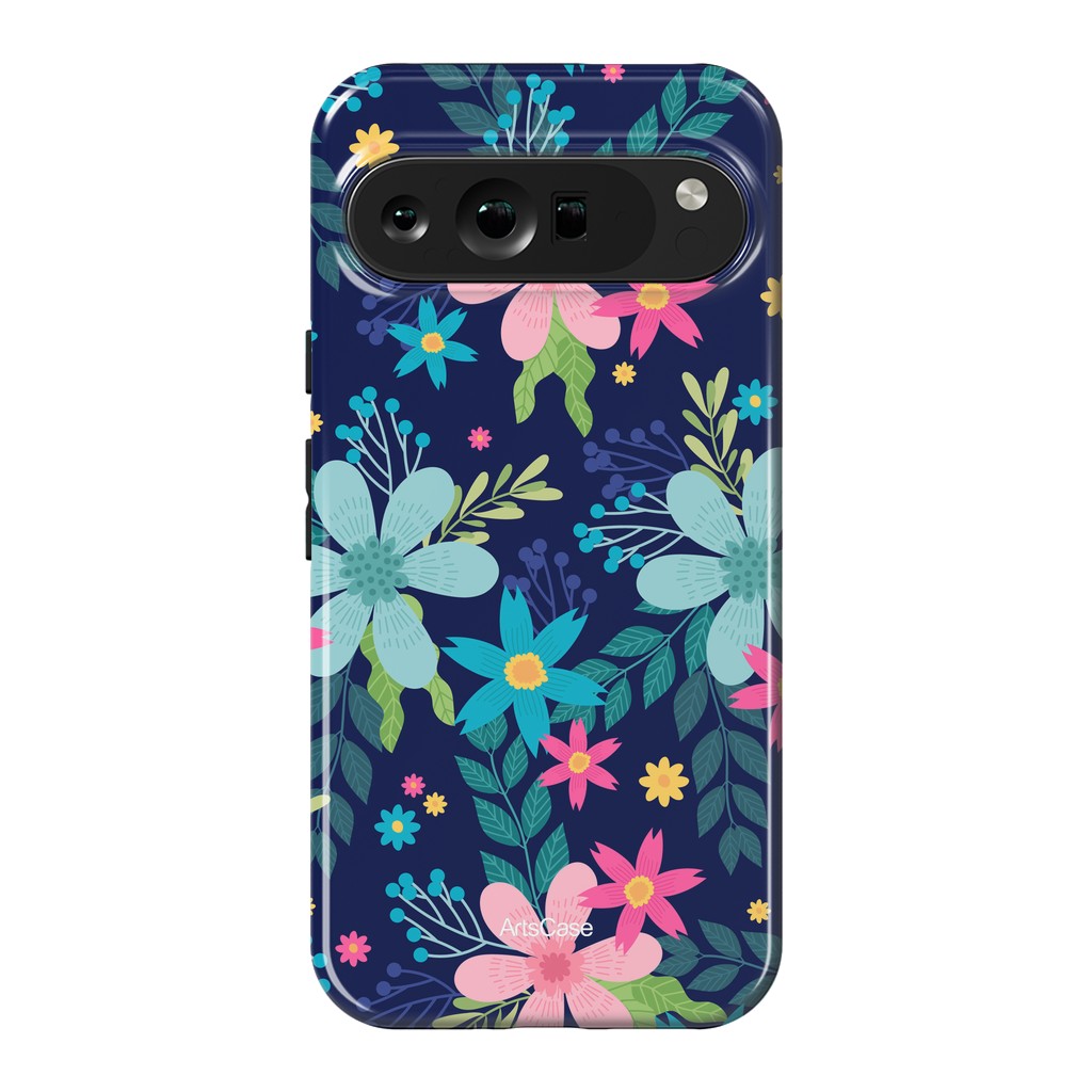 Pixel 9 Pro XL StrongFit Rain of Colors and Flowers by ArtsCase