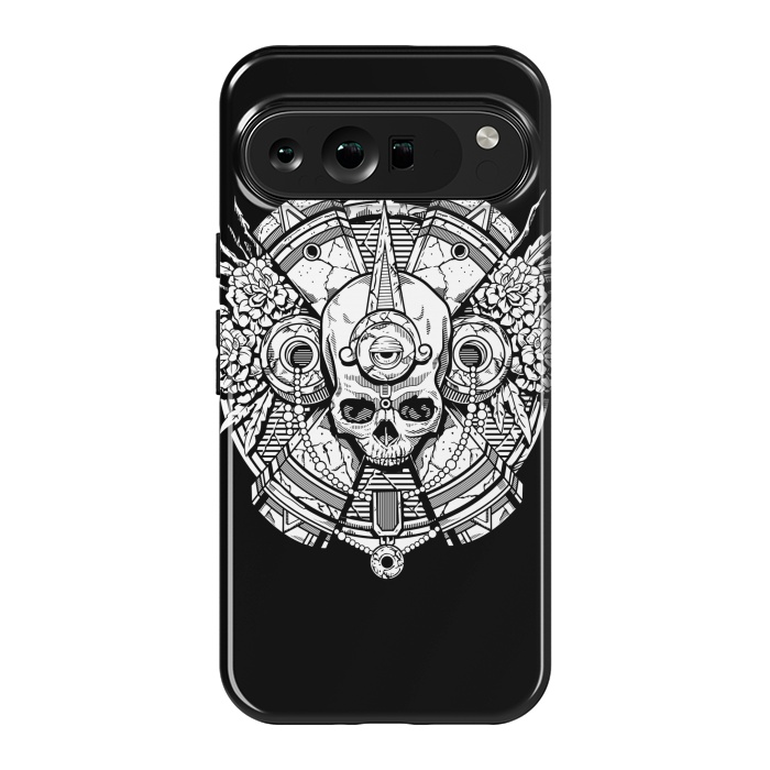 Pixel 9 Pro XL StrongFit Aztec Skull by Winston