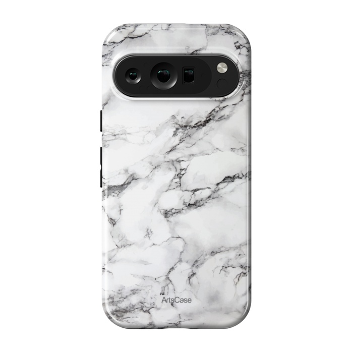 Pixel 9 pro StrongFit White Satin  by ArtsCase