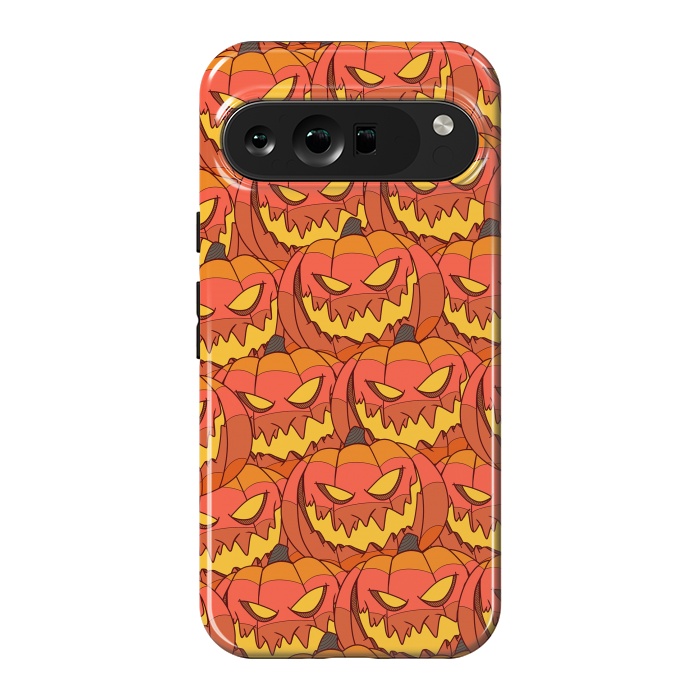 Pixel 9 Pro XL StrongFit Halloween pumpkin carvings by Steve Wade (Swade)