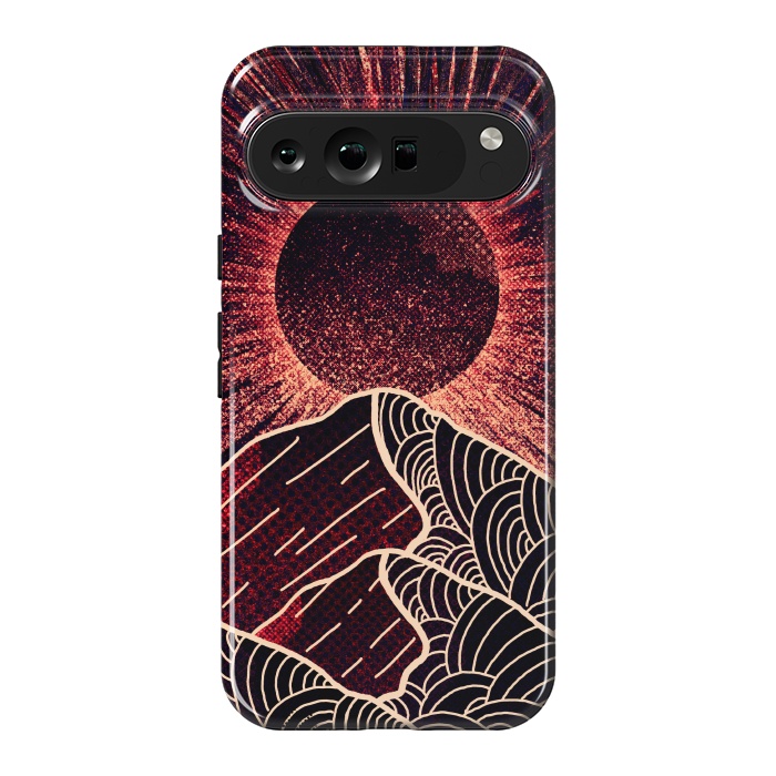 Pixel 9 Pro XL StrongFit The red sun burst by Steve Wade (Swade)