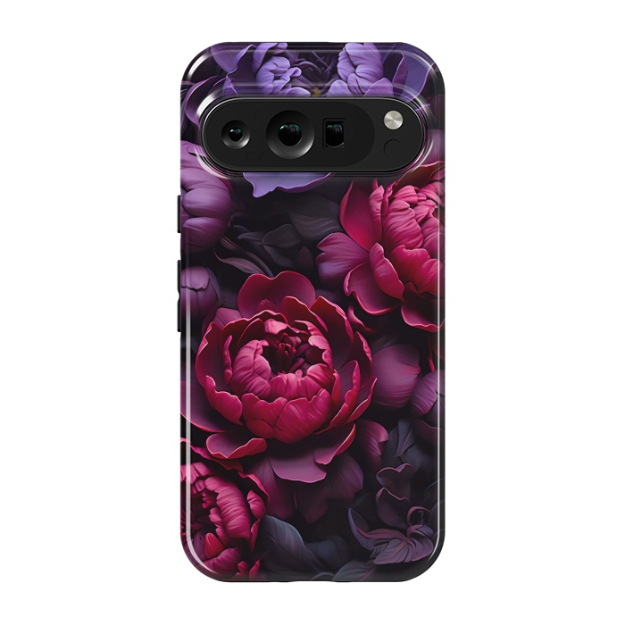 Pixel 9 pro StrongFit Moody peonies by haroulita