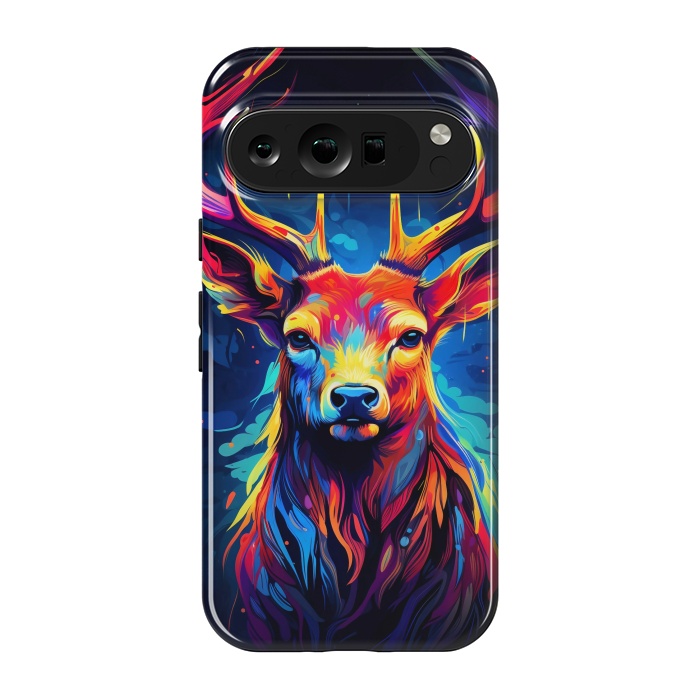 Pixel 9 pro StrongFit Colorful deer by haroulita