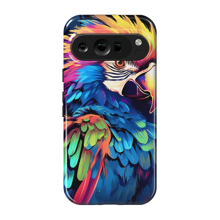 Pixel 9 pro StrongFit Colorful parrot by haroulita