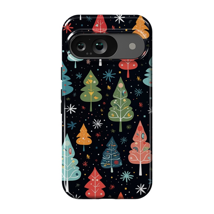 Pixel 9 StrongFit Whimsical Christmas Pattern by Texnotropio