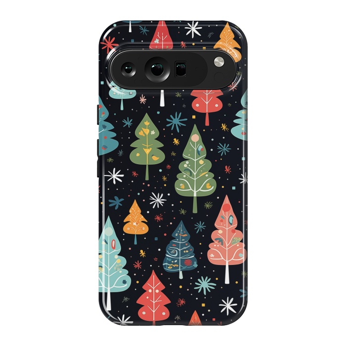 Pixel 9 Pro XL StrongFit Whimsical Christmas Pattern by Texnotropio