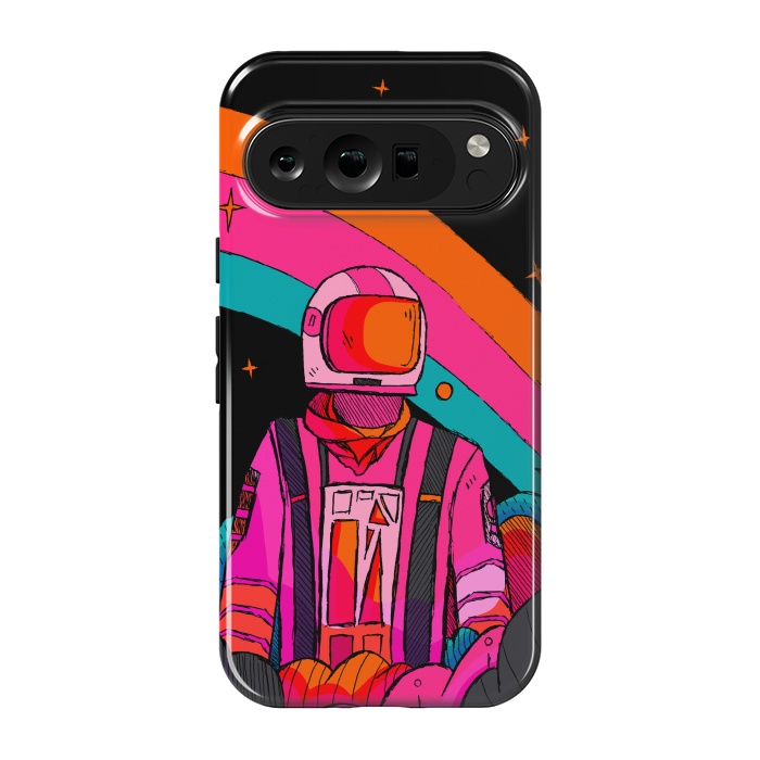 Pixel 9 pro StrongFit Rainbow Astronaut by Steve Wade (Swade)