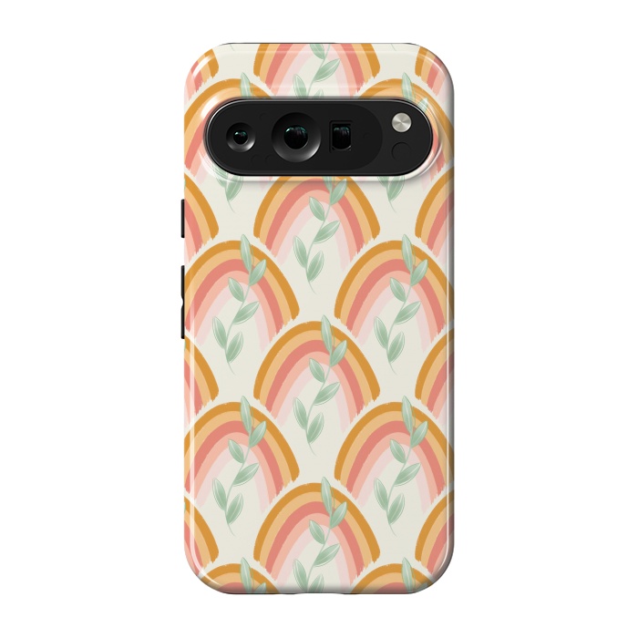 Pixel 9 pro StrongFit Boho Rainbow Pastel by Tiny Thistle Studio