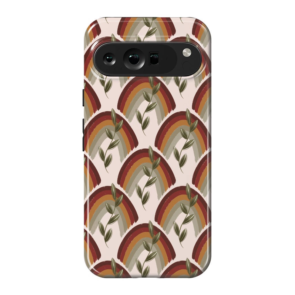 Pixel 9 Pro XL StrongFit Boho Rainbow Moody by Tiny Thistle Studio