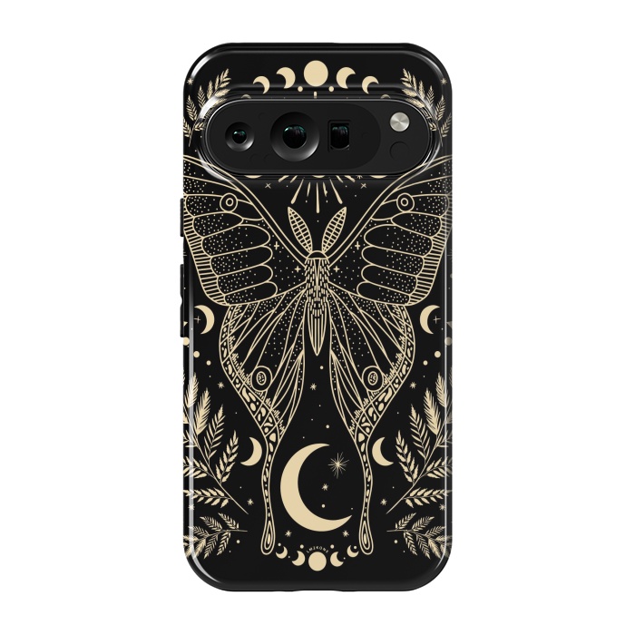 Pixel 9 pro StrongFit Occult Mystical Moon Moth by LM2Kone