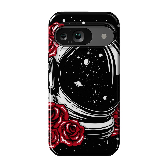 Pixel 9 StrongFit Astronaut Helmet of Roses by LM2Kone