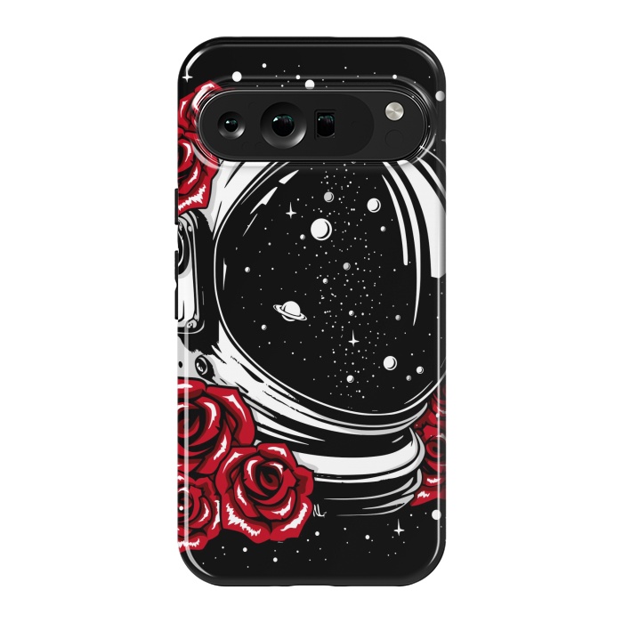 Pixel 9 Pro XL StrongFit Astronaut Helmet of Roses by LM2Kone