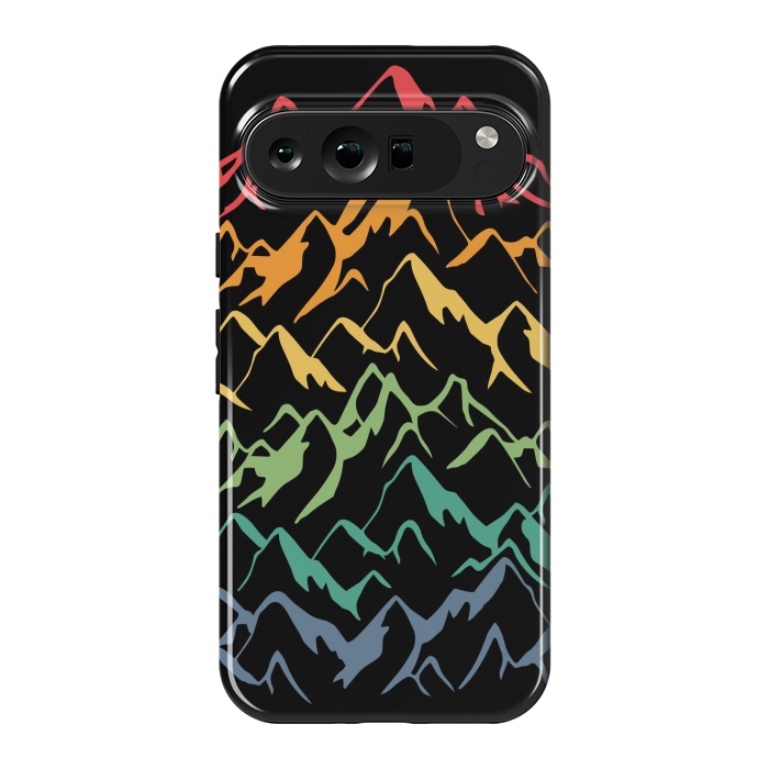 Pixel 9 Pro XL StrongFit Retro Mountains Lines by LM2Kone