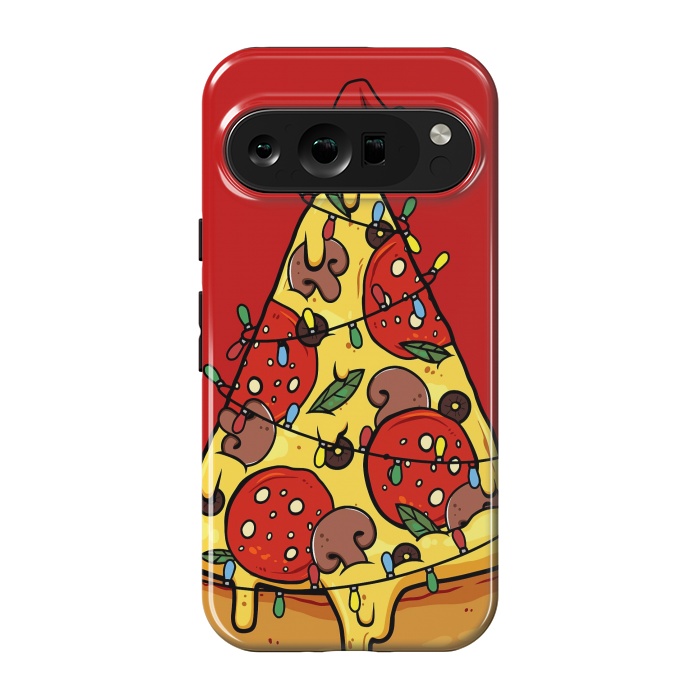 Pixel 9 pro StrongFit Merry Christmas Pizza by LM2Kone