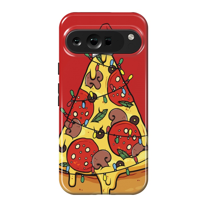 Pixel 9 Pro XL StrongFit Merry Christmas Pizza by LM2Kone