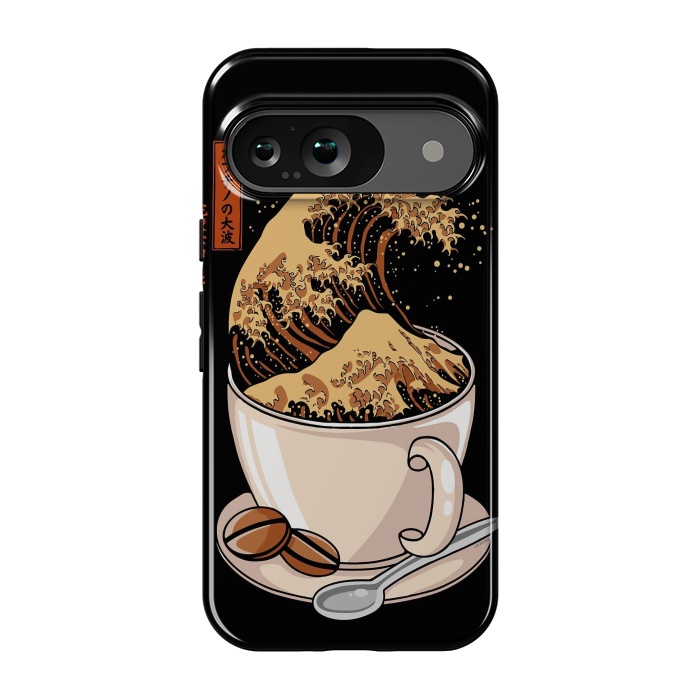 Pixel 9 StrongFit The Great Wave of Cappuccino by LM2Kone