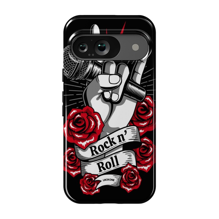 Pixel 9 StrongFit Rock N Roll - Metal Roses by LM2Kone