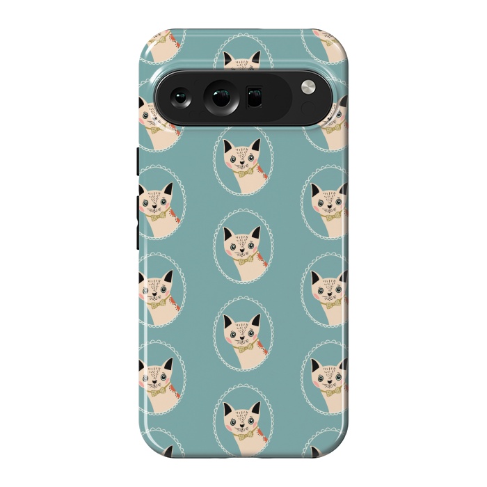 Pixel 9 Pro XL StrongFit Cat in Frame by Tiny Thistle Studio