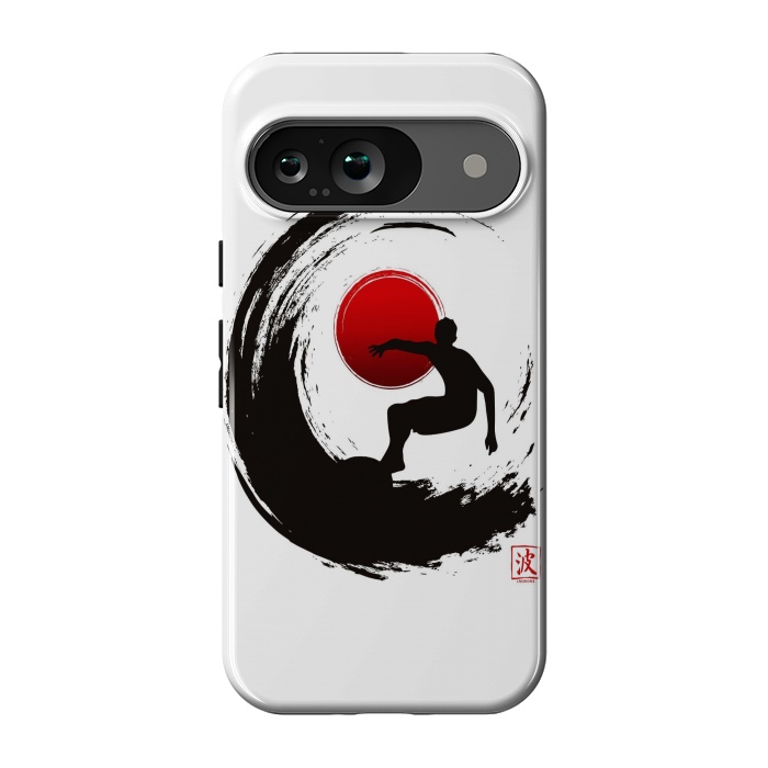 Pixel 9 StrongFit Enso Surf Japanese black by LM2Kone