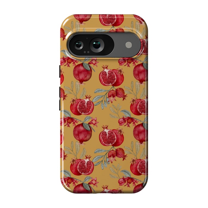 Pixel 9 StrongFit Red fruits, yellow by Flowery Stories