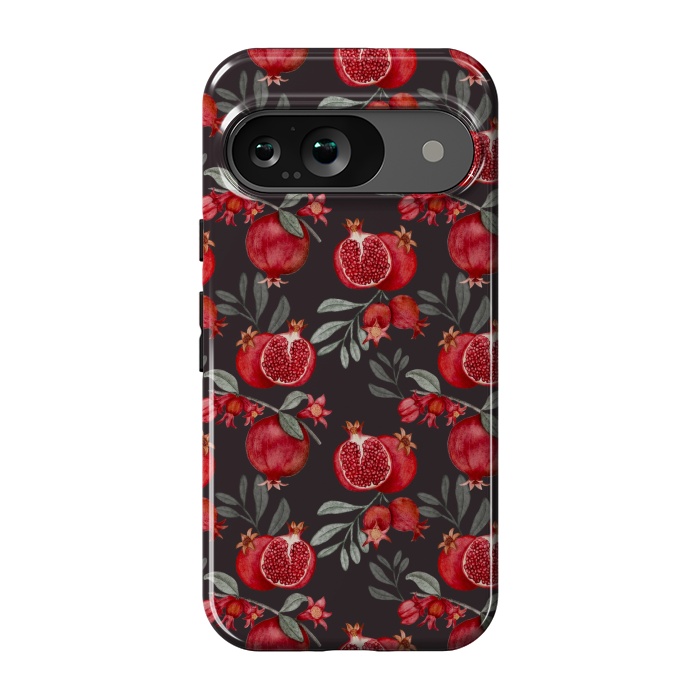 Pixel 9 StrongFit Red fruits, black by Flowery Stories