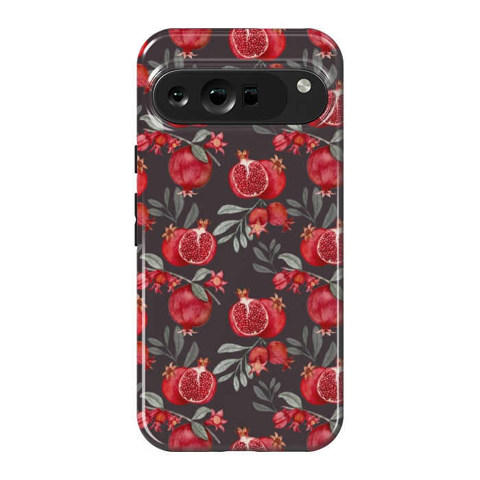 Pixel 9 Pro XL StrongFit Red fruits, black by Flowery Stories