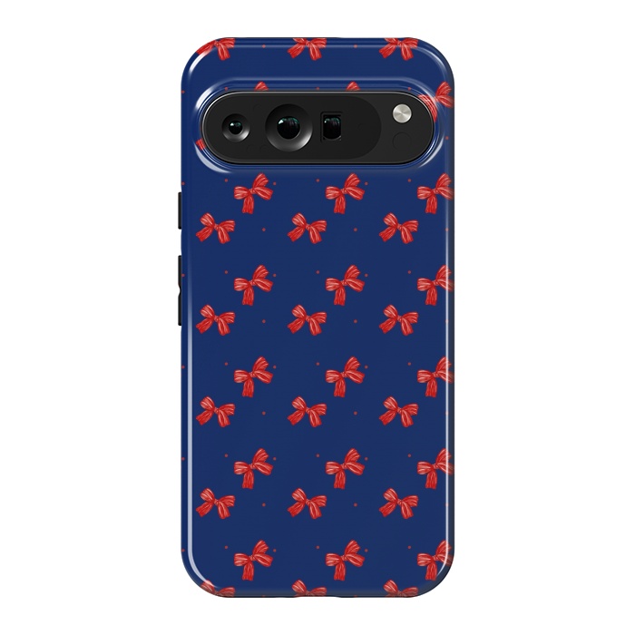 Pixel 9 Pro XL StrongFit Navy bows by Flowery Stories