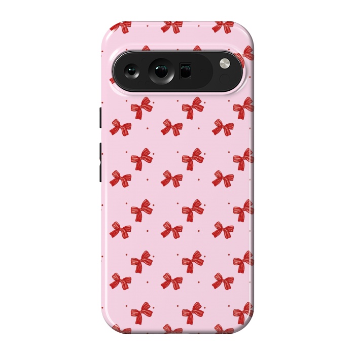 Pixel 9 Pro XL StrongFit Pink bows by Flowery Stories