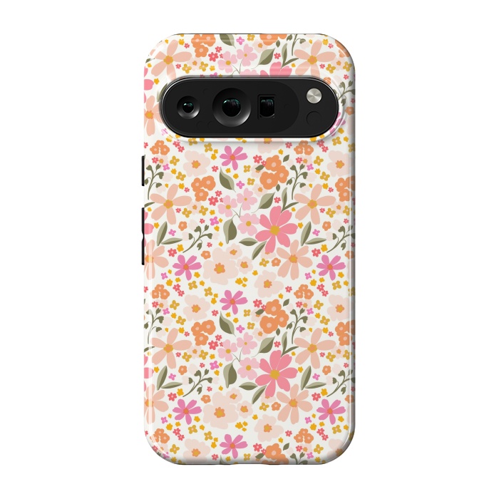 Pixel 9 pro StrongFit Flowers white by Flowery Stories