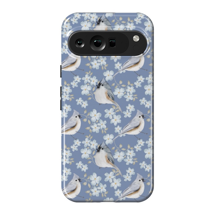 Pixel 9 Pro XL StrongFit Birds blue by Flowery Stories