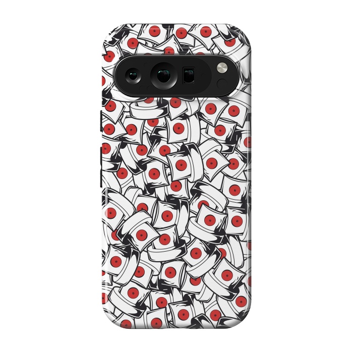 Pixel 9 pro StrongFit red fat cap by Manuvila