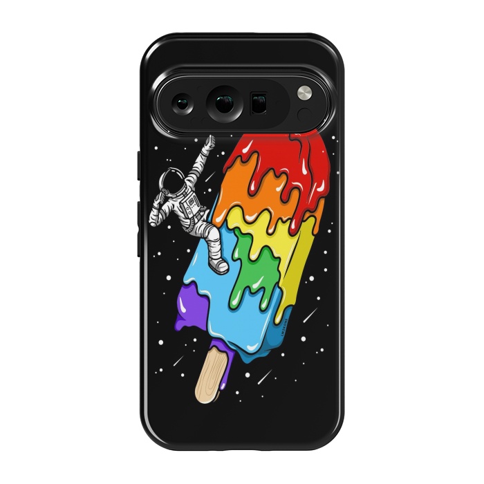 Pixel 9 pro StrongFit Ice Cream Astronaut -Rainbow by LM2Kone