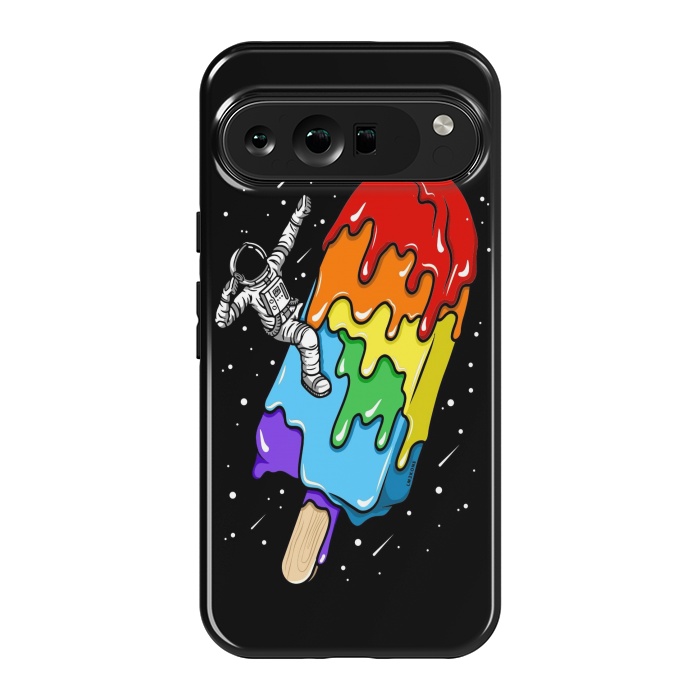 Pixel 9 Pro XL StrongFit Ice Cream Astronaut -Rainbow by LM2Kone