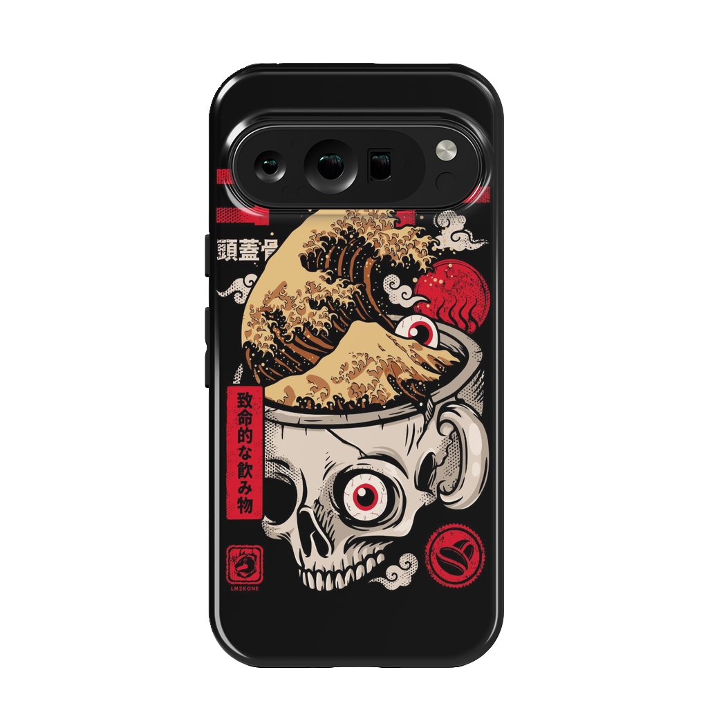 Pixel 9 pro StrongFit Great Skull Coffee by LM2Kone