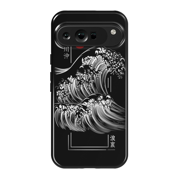 Pixel 9 Pro XL StrongFit Modern Kanagawa's Wave - Silver by LM2Kone