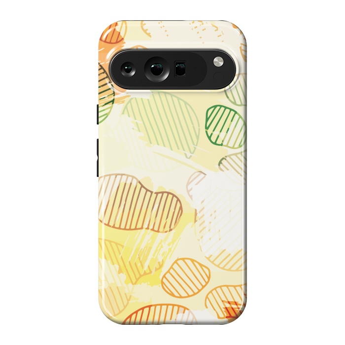 Pixel 9 Pro XL StrongFit Abstract Footprints, minimal Colorful Pattern by Creativeaxle