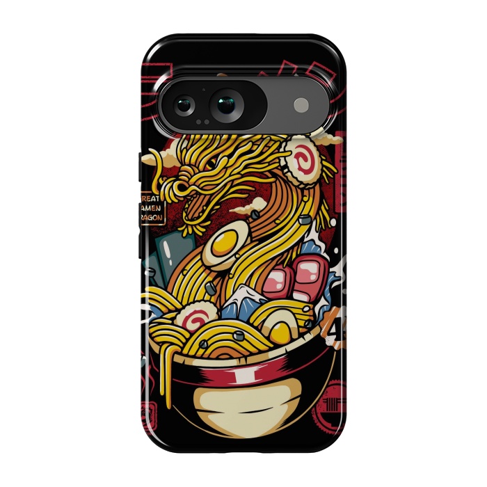 Pixel 9 StrongFit Great Ramen Dragon Japanese by LM2Kone